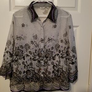 Lite weight two-piece blouse set